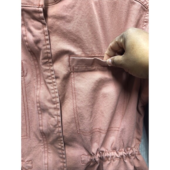 Old Navy Women Utility 3/4 Jacket Size Large Cinch Drawstring Waist - Picture 3 of 15